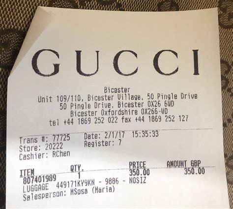 gucci fake receipts|Gucci receipt generator.